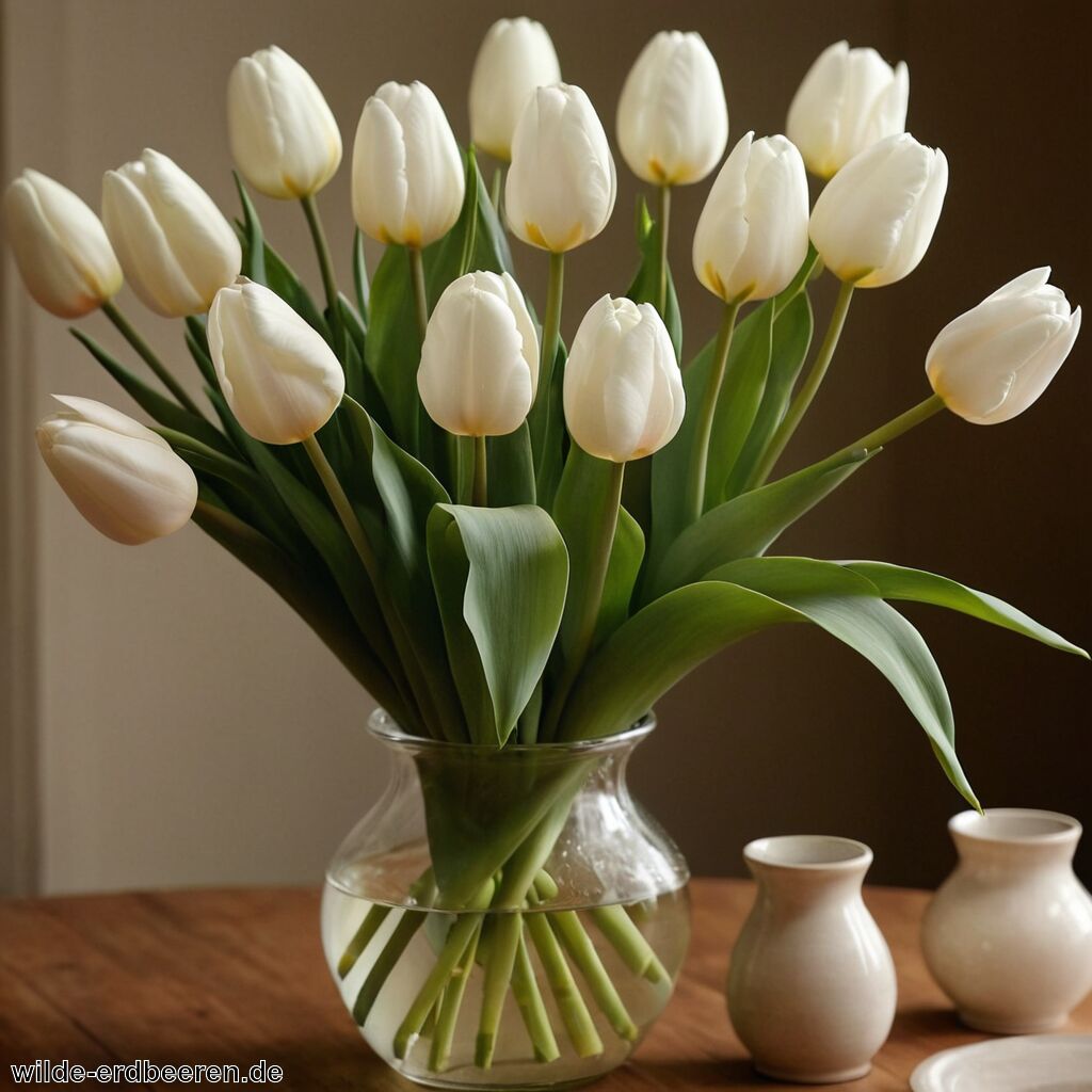 Weiße Tulpen » Eleganz für Beete und Vasen