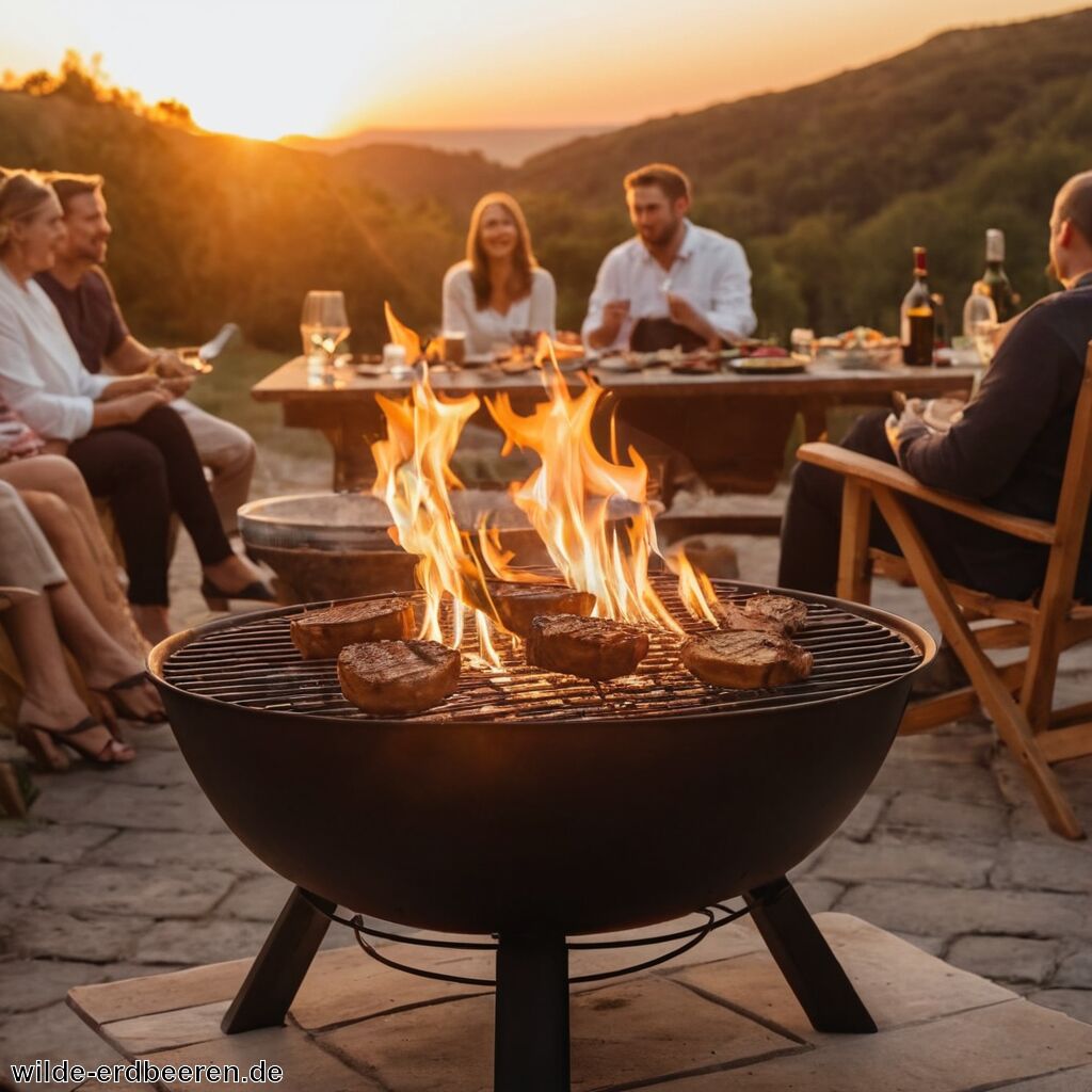 Schwenkgrill mit Feuerschale » Grillspaß für alle