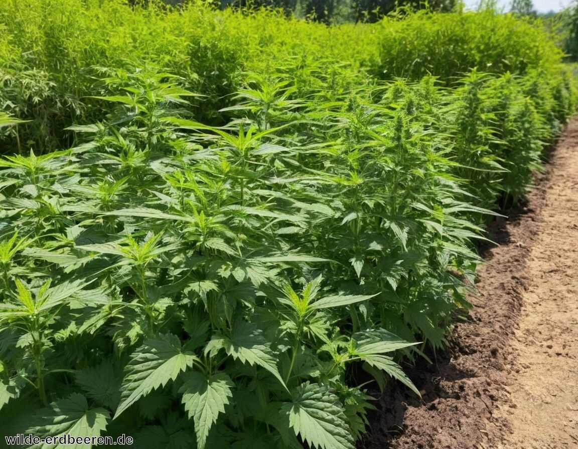 Brennnesseljauche unterstützt vegetative Phase   - Bester Dünger für Hanf Outdoor » So wächst dein Hanf optimal
