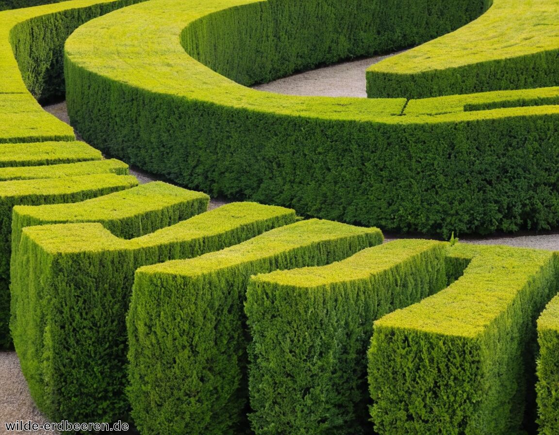 Benötigt nur seltenes Gießen nach Anwachsen   - Eibenhecke » Immergrün und pflegeleicht