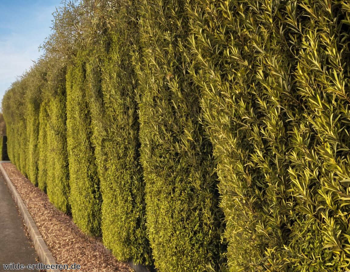Unempfindlich gegenüber Luftverschmutzung und Stadtklima   - Ölweide Hecke » Winterhart und dekorativ