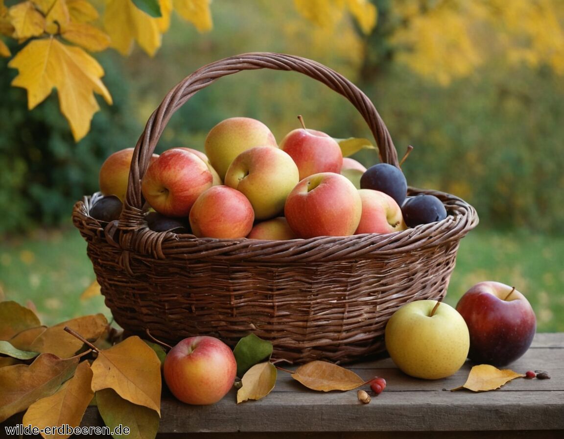 Herbst: Äpfel, Birnen, Pflaumen frisch ernten   - Saisonkalender Obst » Immer wissen was reif ist