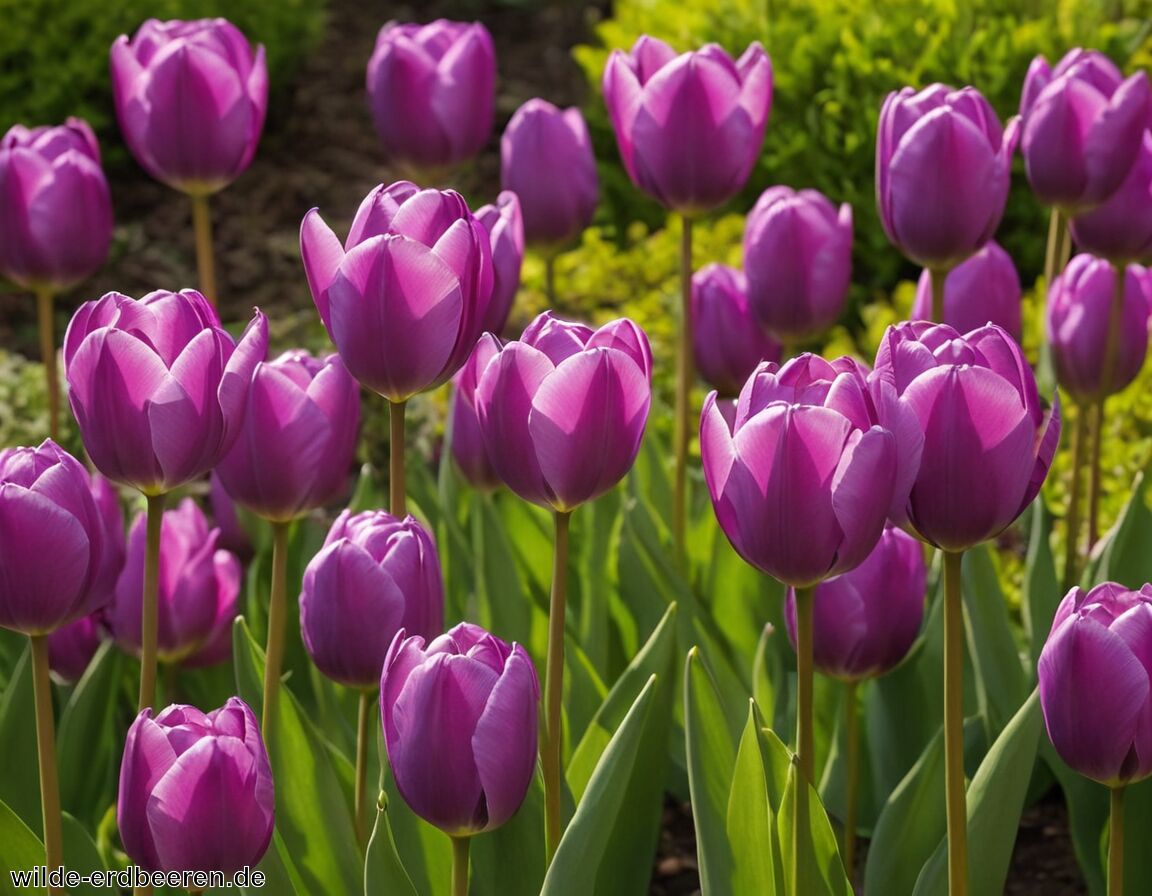 Bedeutung lila Tulpen in der Gartenkunst   - Lila Tulpen » Farbenpracht für deinen Garten