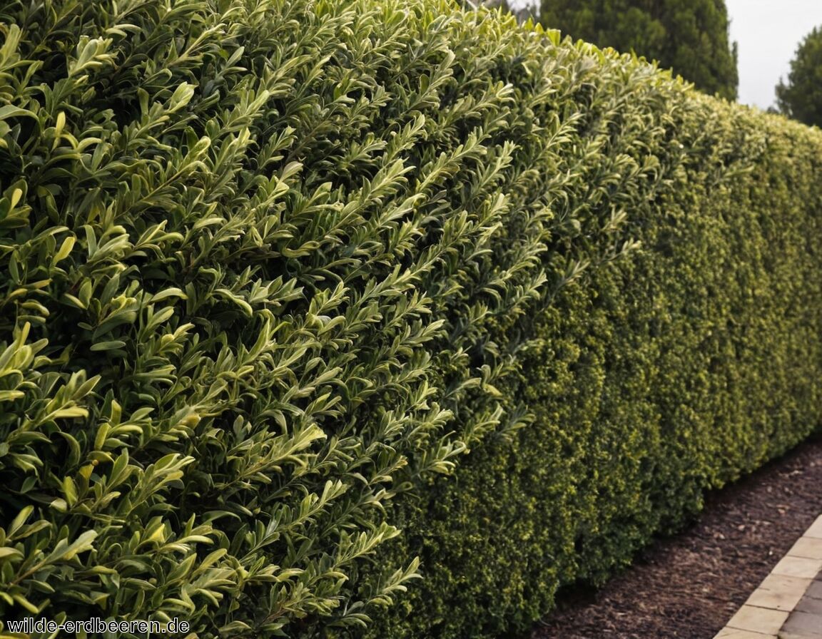 Schnittverträglich, einfache Formgebung möglich   - Ölweide Hecke » Winterhart und dekorativ