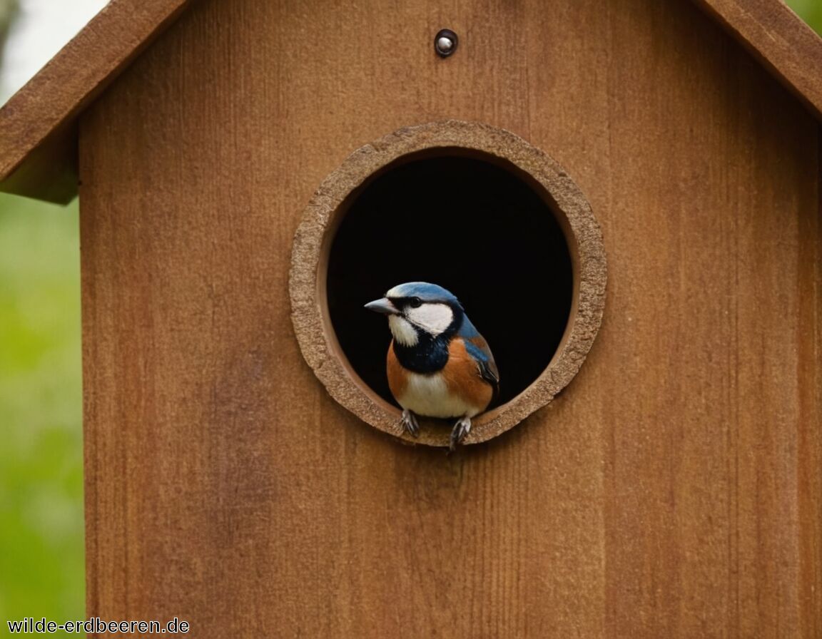 Materialstärke rund um das Loch beachten   - Nistkasten Lochgröße » Darauf kommt es an