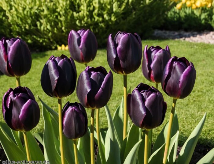 Schwarze Tulpen » Exotische Schönheit für dein Beet