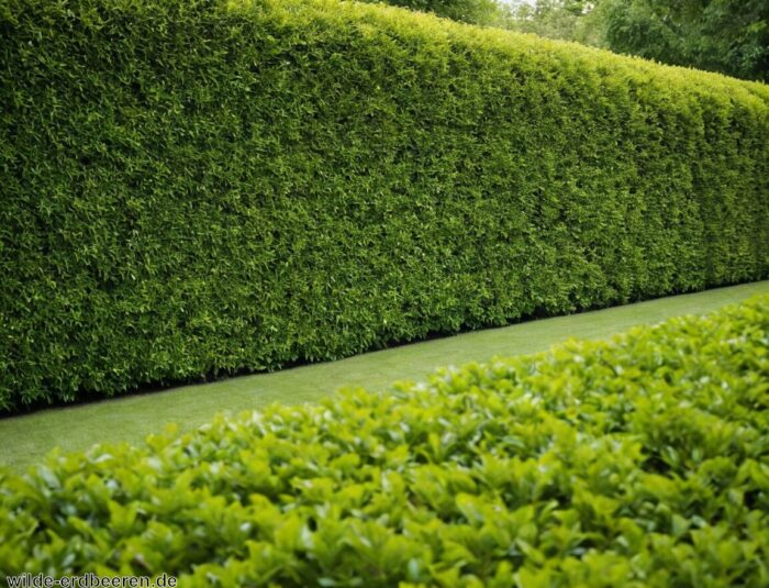 Lorbeerhecke » Pflegeleichte und dichte Begrenzung
