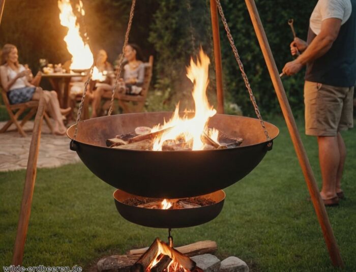 Schwenkgrill mit Feuerschale » Grillspaß für alle