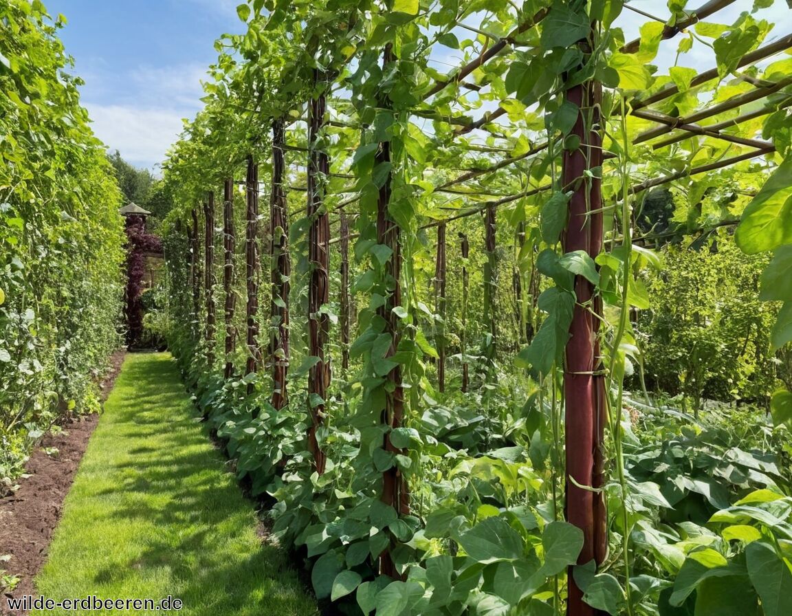 Bohnen Rankhilfe » So wachsen sie sicher in die Höhe